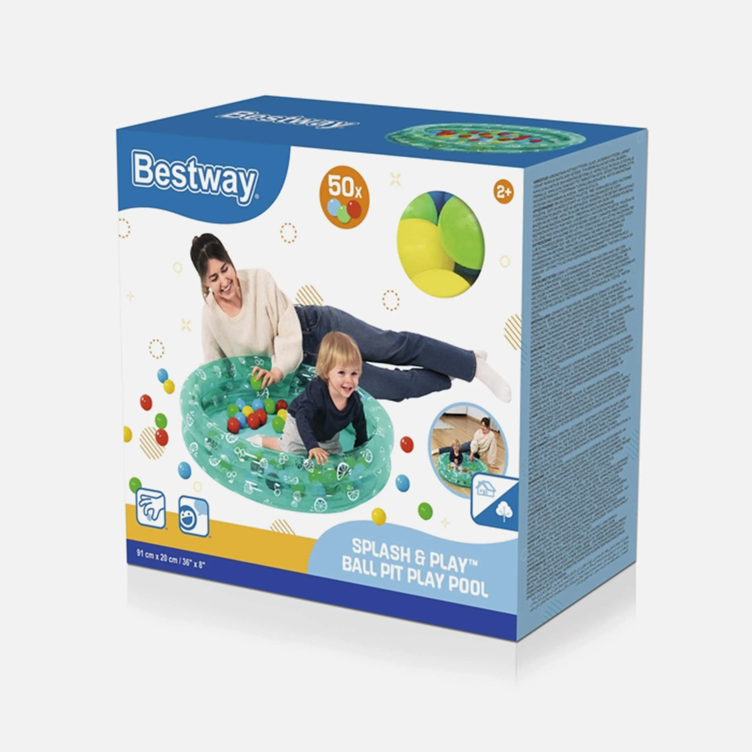 SPLASH & PLAY BALL PIT PLAY POOL (91CMXH20CM)