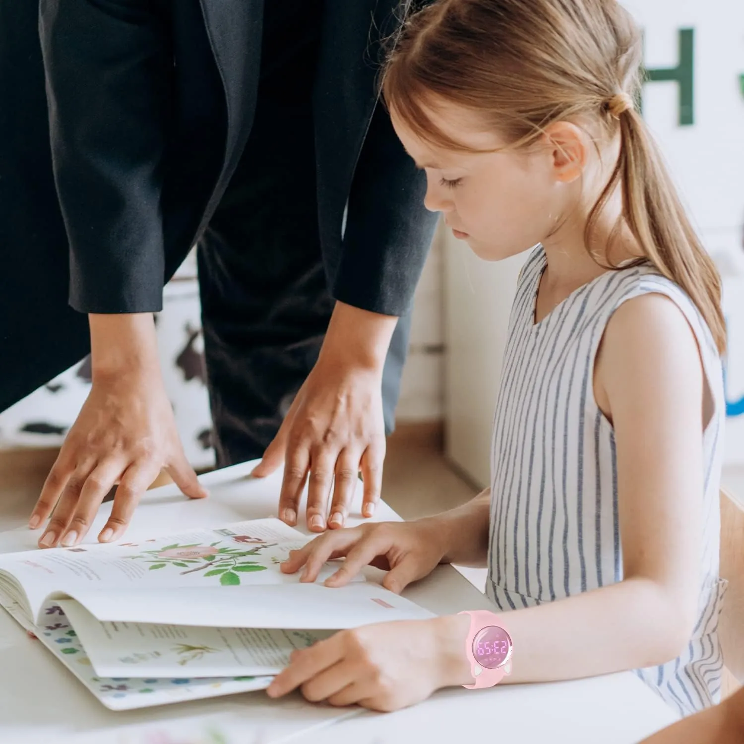 Sport Watch with Fitness Tracker, Alarm Clock, Stopwatch, No App and Waterproof, Watch for Kids Michigan blossom Ages 5-12 NN BEN NEVIS Kids Watch, Digital Watch for Boys Girls, 