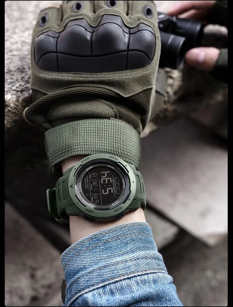 Sports Digital Watch Stopwatch Luminous Backlight Alarm Calendar Weekday alienate stout Display Multifunctional Wristwatch for Women and Men Unisex Outdoor 
