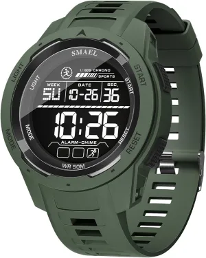 Sports Digital Watch Stopwatch Luminous Backlight Alarm Calendar Weekday alienate stout Display Multifunctional Wristwatch for Women and Men Unisex Outdoor 