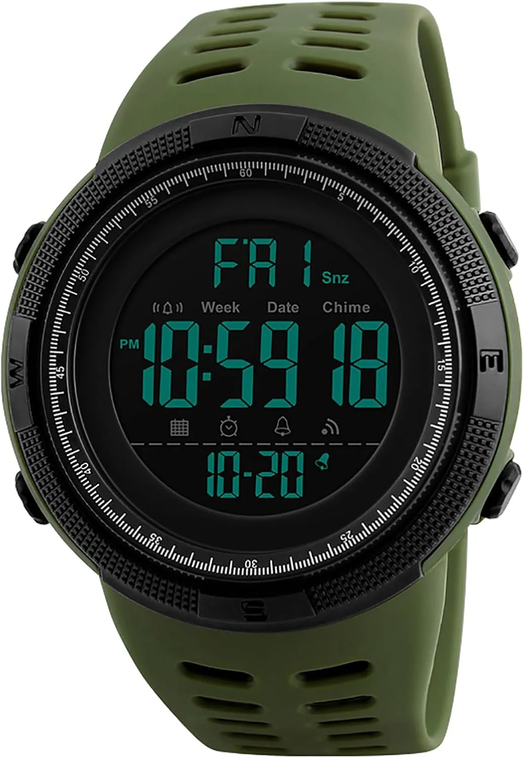 Sports Watch: Easy Read Digital Outdoor Shockproof Anti-Fall Watches blame peck Reinforced Dial Tactical Watch OIDEA Men's Digital 