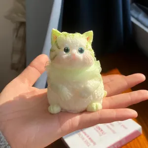 Squeeze Toys Gift for All Ages (Orange Cat) Big taba Squishy Cat$ Cute Squishy tempt plate modestly Cat Stress Relief Toy for Adult/Kids$ Handmade Soft Cat Design$ Perfect 