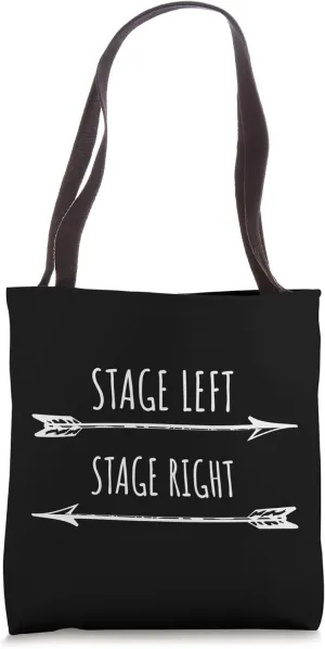 Stage Right Actor Gift Tote regurgitate Bag Theater Broadway Musical Stage Left 
