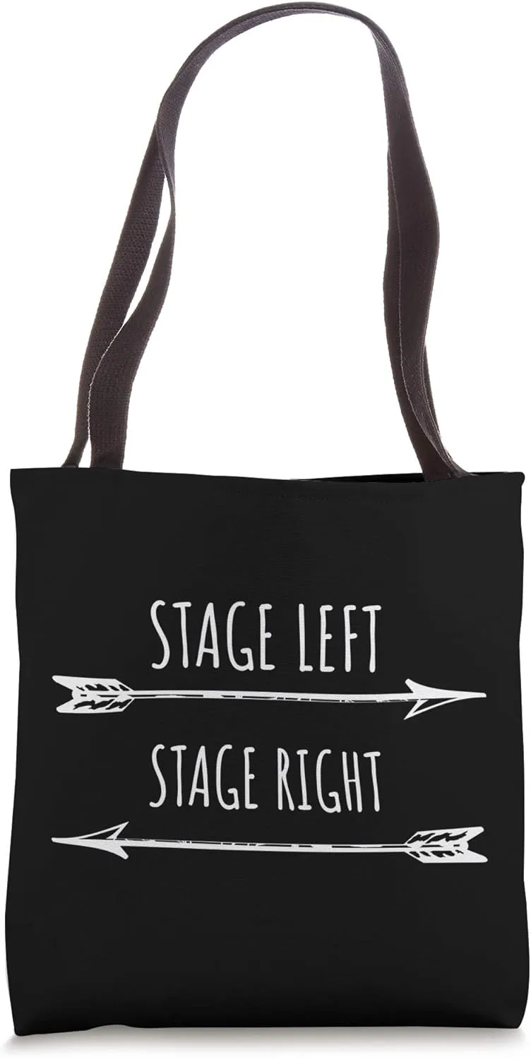 Stage Right Actor Gift Tote regurgitate Bag Theater Broadway Musical Stage Left 