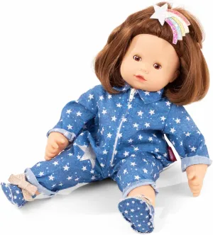 Stars - 16.5" Baby Doll with Short Brown Hair and petroleum Brown Sleeping Eyes Gotz 2427117 Maxy Muffin 