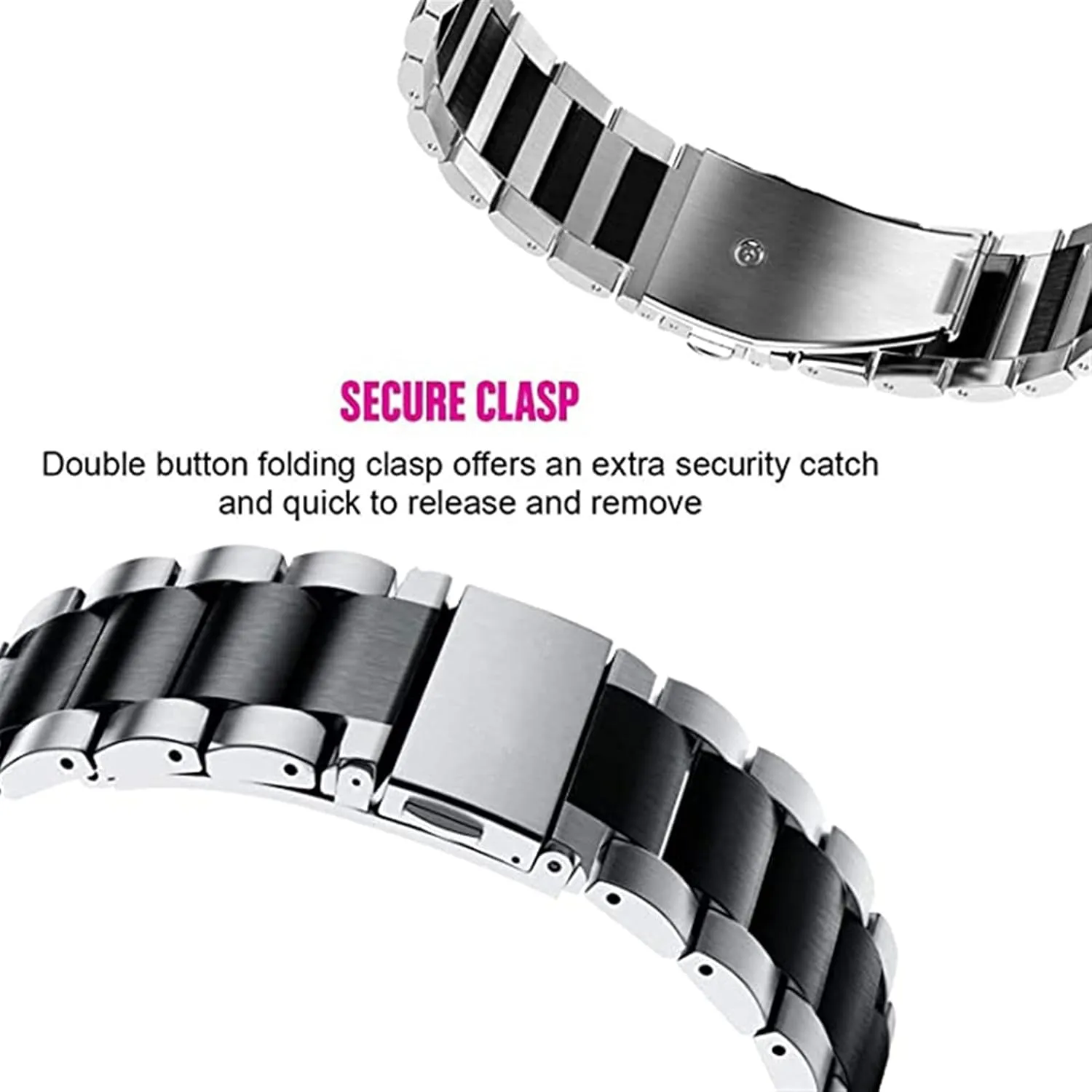 Steel pride romantic Watch Band Traditional And Smart Watch Band 20mm Wristband Metal Wristband Bracelet Watch Strap Classic Stainless 