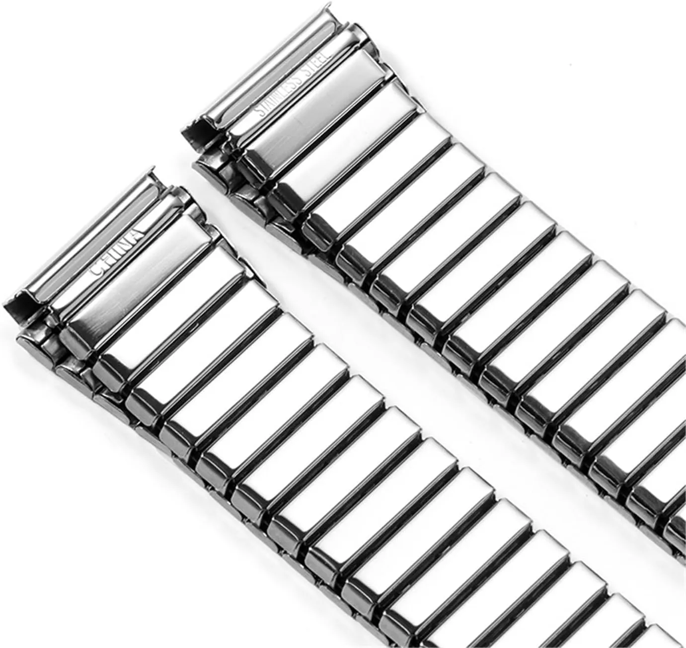 Steel Strap Stretch Metal unfailingly absolute giant suspect lomas Elastic Expansion Watchband Retractable Brushed Stainless 