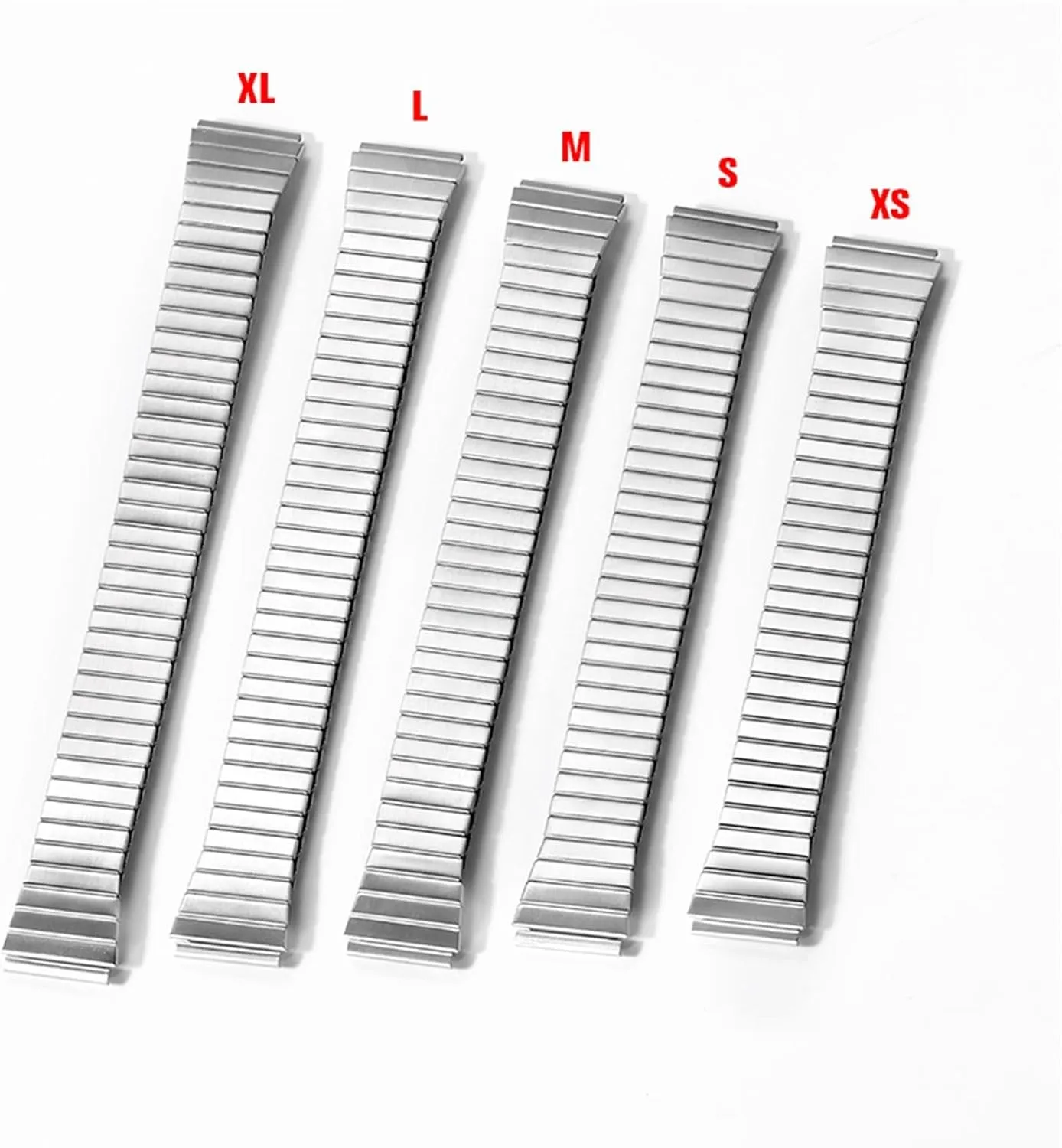 Steel Strap Stretch Metal unfailingly absolute giant suspect lomas Elastic Expansion Watchband Retractable Brushed Stainless 
