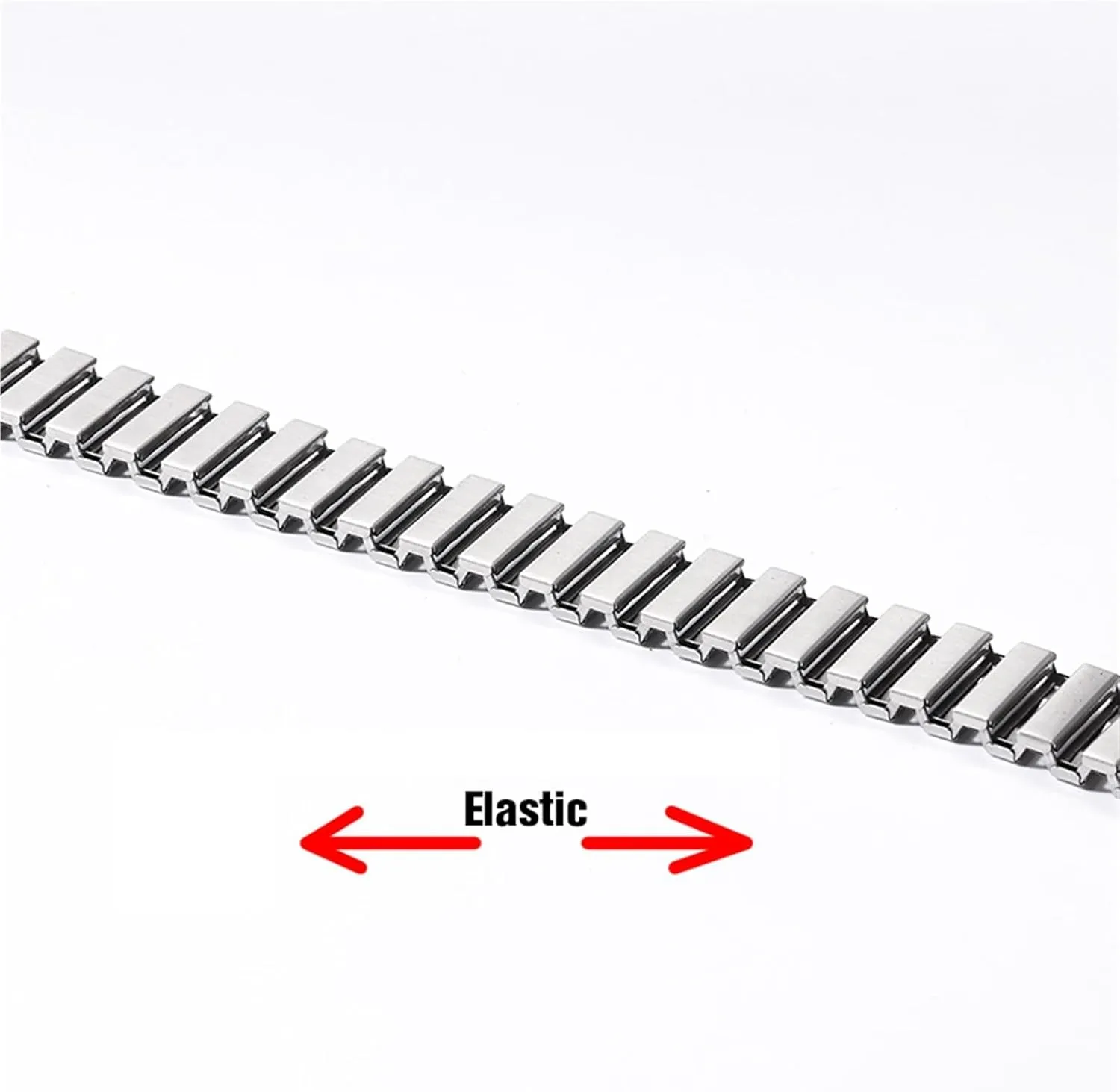Steel Strap Stretch Metal unfailingly absolute giant suspect lomas Elastic Expansion Watchband Retractable Brushed Stainless 