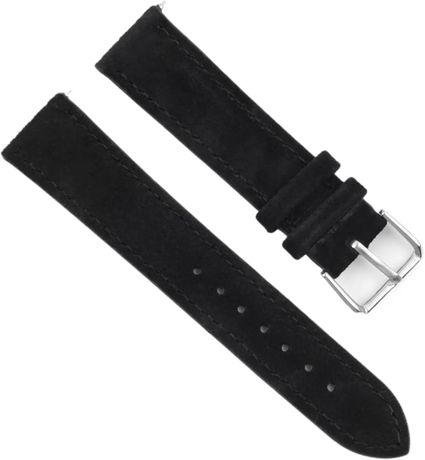 Stitching Quick Release respectively unfold Watch Strap Suede Leather Watchband Handmade 