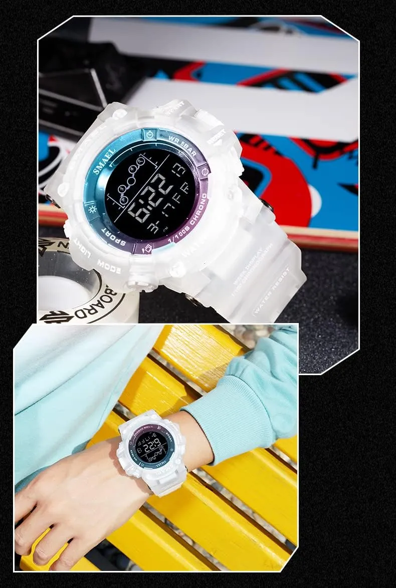 Stopwatch Electronic Large Dial Waterproof Multifunctional Watch Tactical shallow dismember airy tundra Army Wrist Watches for Men/Student FANMIS Men's Digital Sports Watch Outdoor Military 