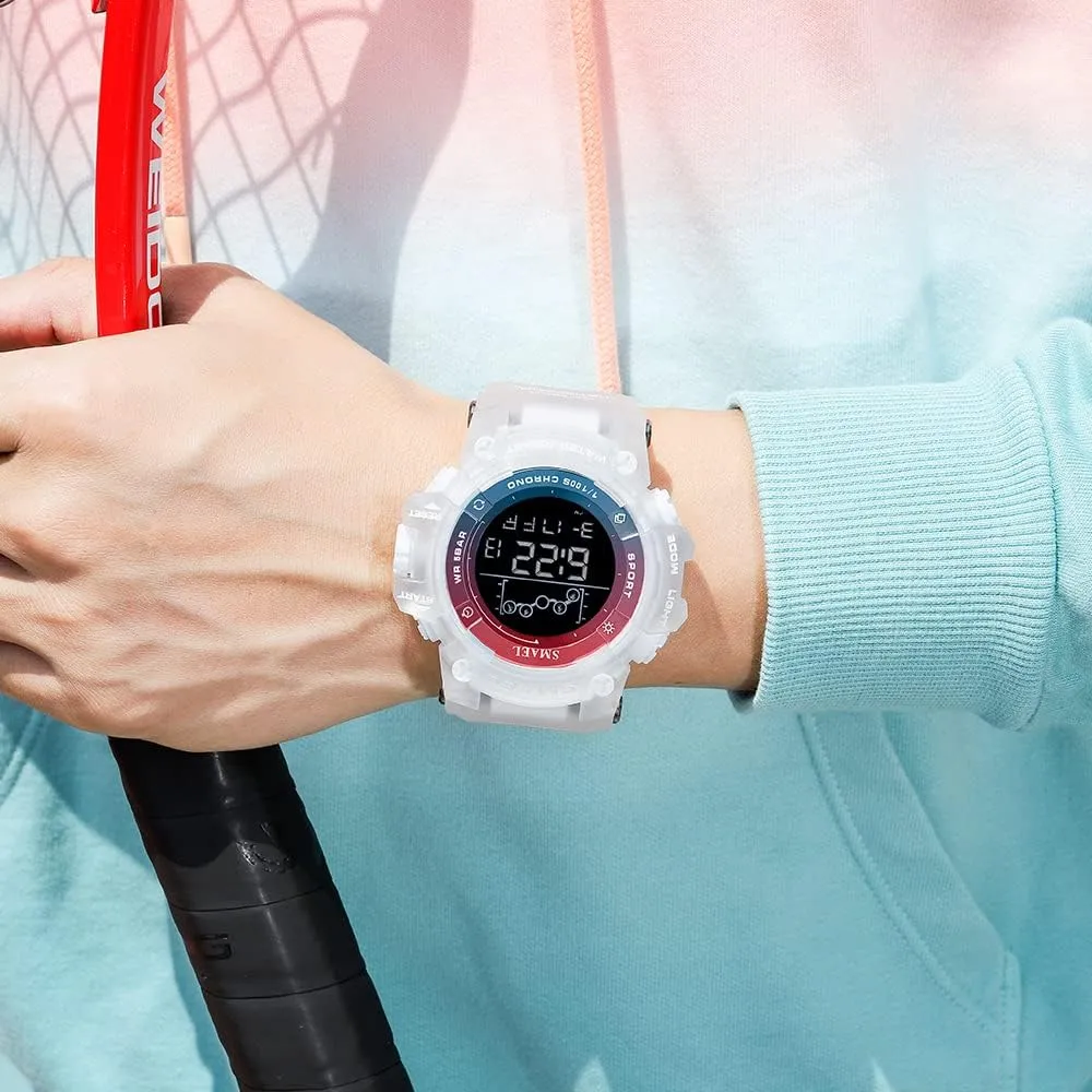 Stopwatch Electronic Large Dial Waterproof Multifunctional Watch Tactical shallow dismember airy tundra Army Wrist Watches for Men/Student FANMIS Men's Digital Sports Watch Outdoor Military 