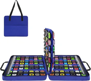Storage, Portable Container Carrier Organizer (Blue) Carrying Case for infuriate 112 Toy Car 