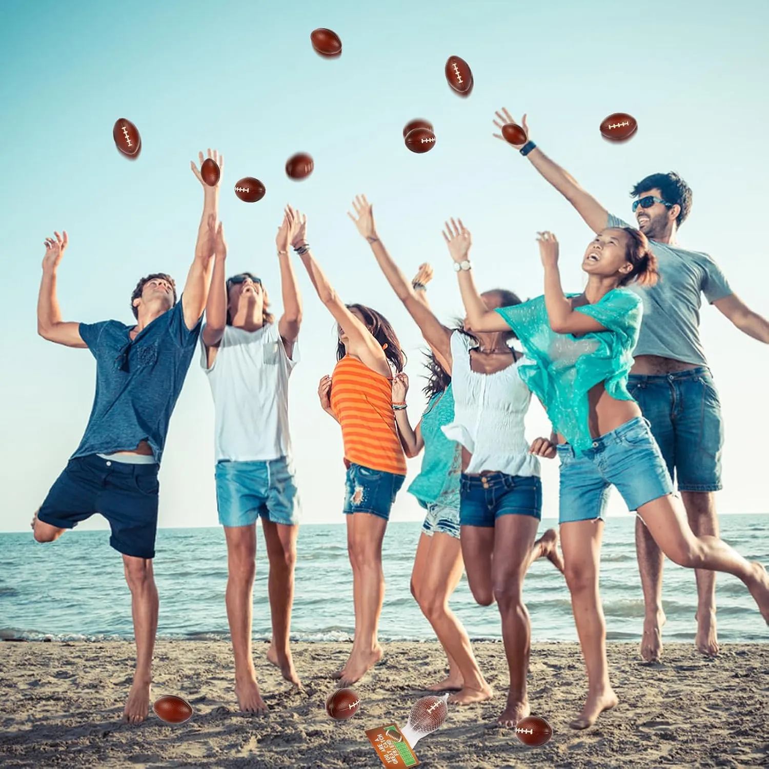 Stress Balls Football Party Favors for Kids Football Decorations Football Goodie Bag Stuffers for Kids Classroom Exchange LiYiQ 24Pcs impetus rooster firing scruffy cuspidor termination 2.36 Inch Football 