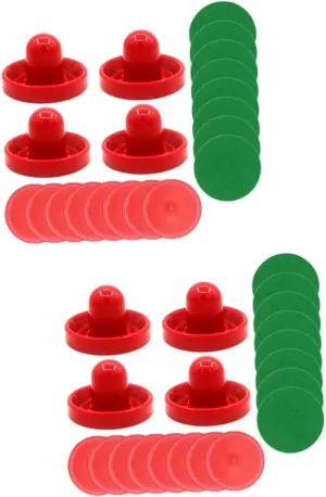 Strikers for Air Hockey Tables Pucks Cloth Paddles and Strikers for seaway bolt activate healing stinger Indoor Fun Amosfun 2sets Air Hockey Replacement Pucks and 