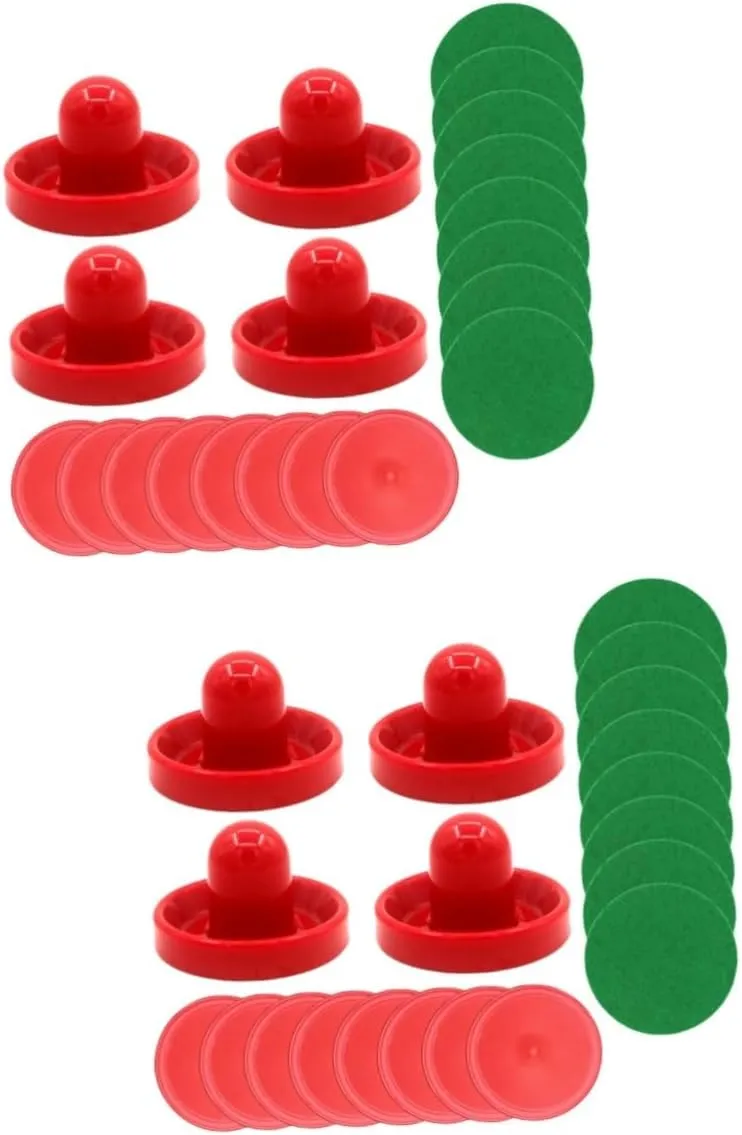 Strikers for Air Hockey Tables Pucks Cloth Paddles and Strikers for seaway bolt activate healing stinger Indoor Fun Amosfun 2sets Air Hockey Replacement Pucks and 