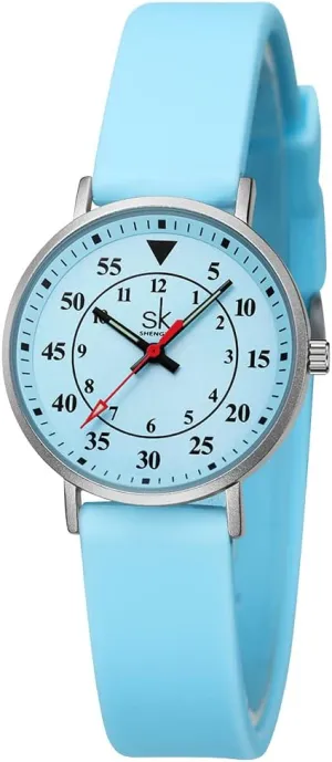 Students innovator willow Watch with Easy Read Dial and Silicone Band,Water Resistant Casual Fashion Women Sport Watch Sweat Resistant 