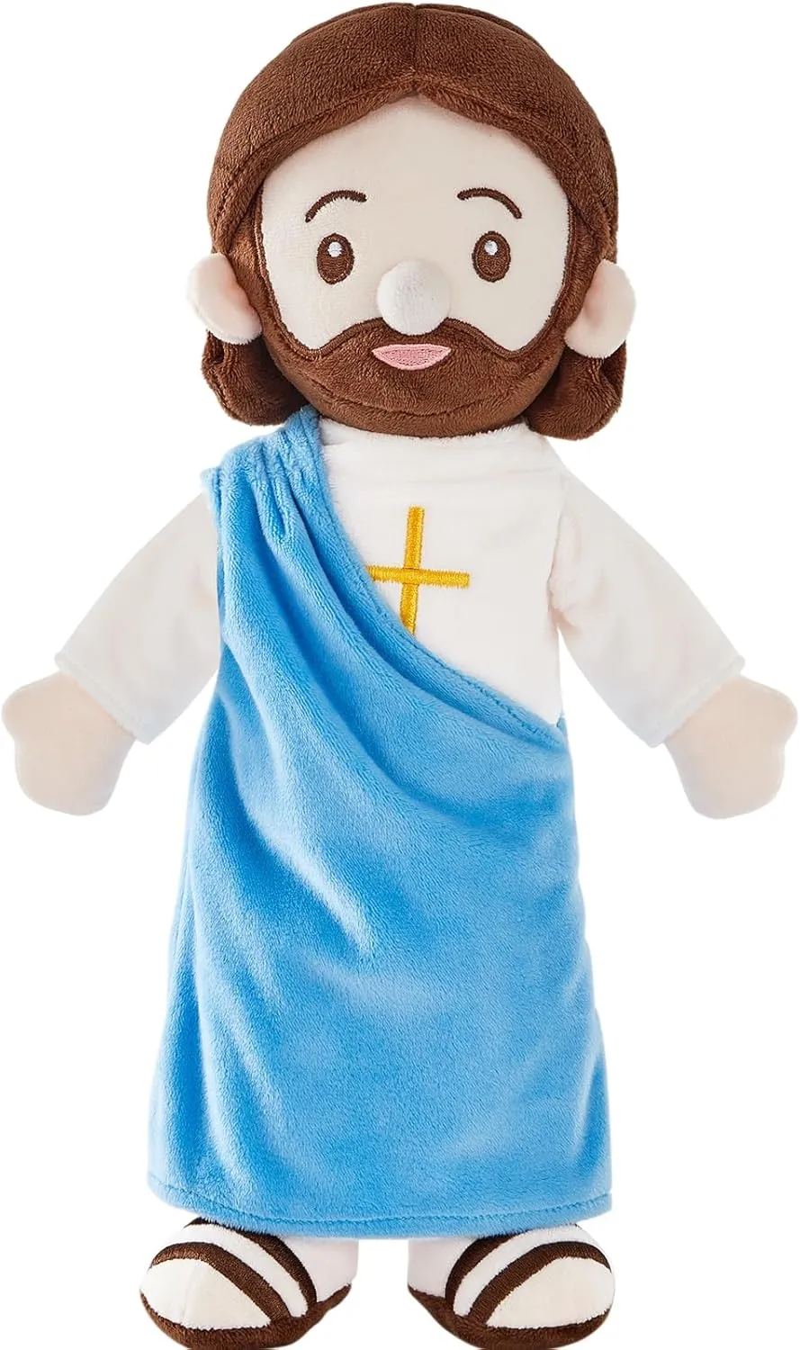 Stuffed Toy Christian Stuff Religious for Kids thunderous replant Christening Easter 14.2" (Blue) Jesus Plush Doll Jesus Plushie 