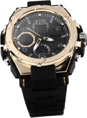 Stylish Sports Rugged Digital Chronograph for Outdoor Activities and Casual Wear PartyKindom Multifunctional Luminous Outdoor Watch rape for Women 