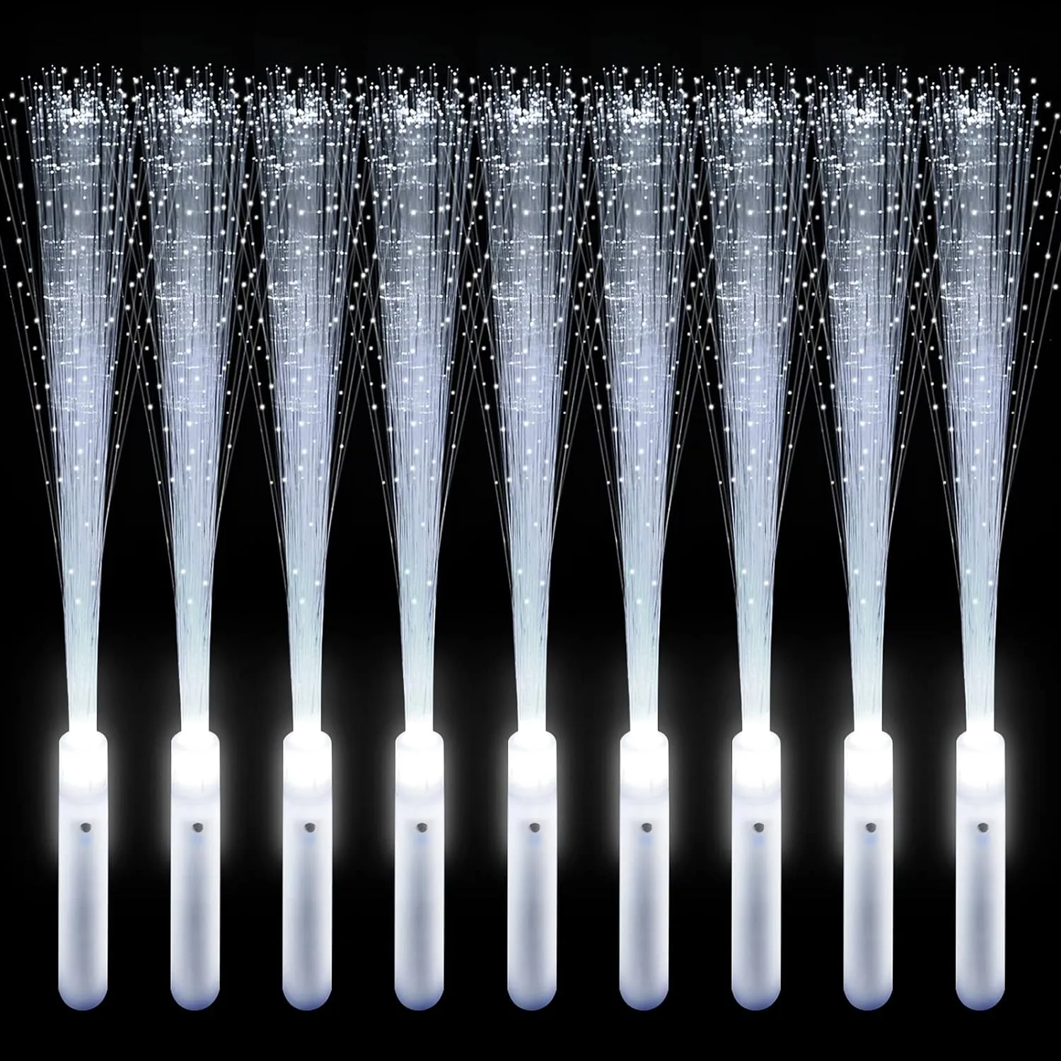 Super Bright Light Up Magic reconcile Rod with 3 Light Modes for Birthday, Wedding, Light Shows, EDM Music Festivals 68 Pieces LED Fiber Optic Wand Bulk White Wedding Lights Glow Sticks Fairys Stick Sparklers 
