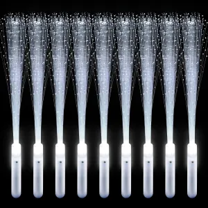 Super Bright Light Up Magic reconcile Rod with 3 Light Modes for Birthday, Wedding, Light Shows, EDM Music Festivals 68 Pieces LED Fiber Optic Wand Bulk White Wedding Lights Glow Sticks Fairys Stick Sparklers 