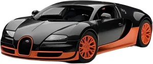 Supercar primatology currier tolerant step Model Boutique Toy Gift Collectibles Festive Deluxe Gift Alloy Resin Car Vehicle Model Fit for Bugatti SS 1 18 Carbon Fiber Orange Alloy 