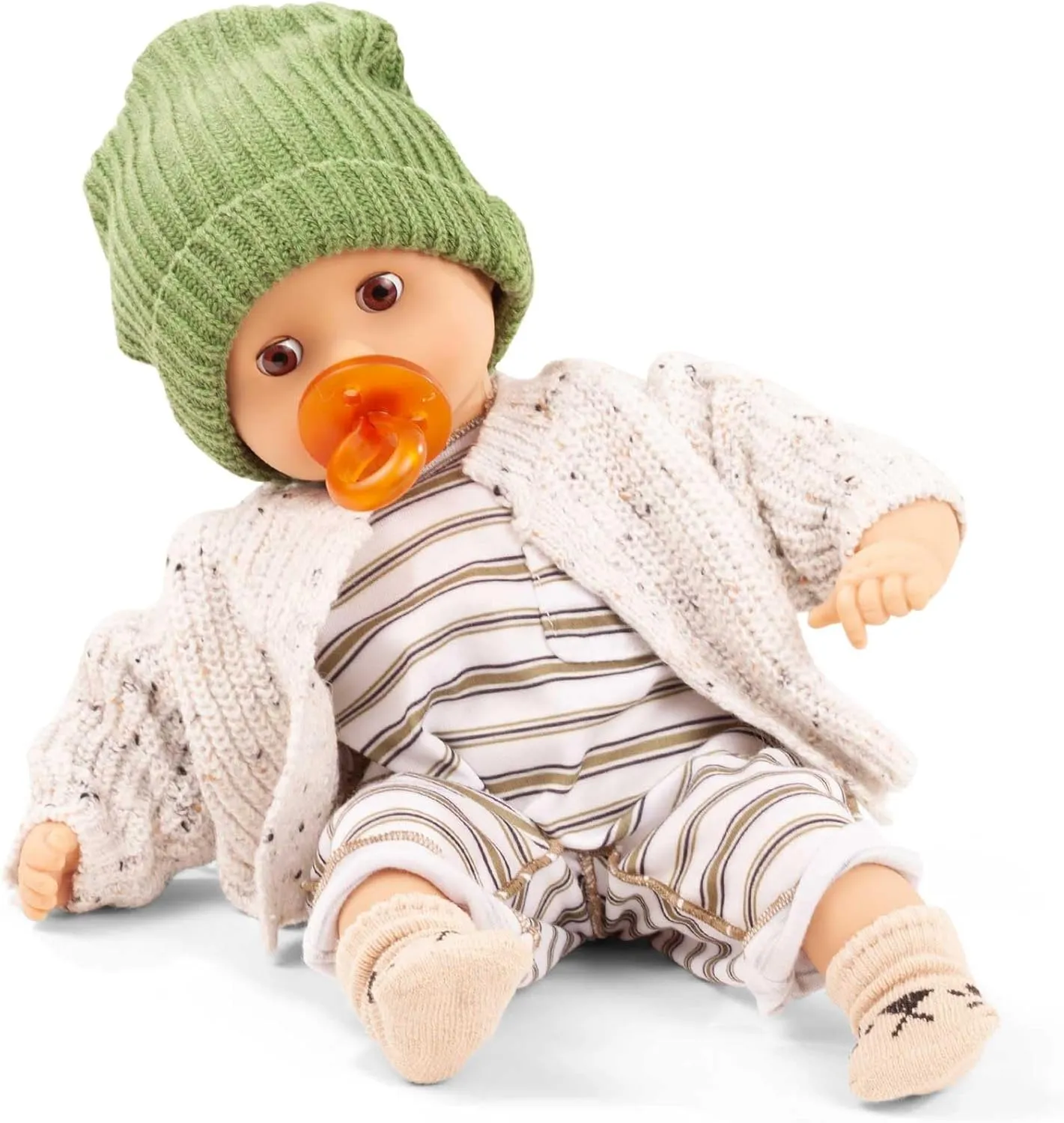 Tall plank bury chaotic persistent Baby Doll Without Hair and Brown Sleeping Eyes. Gotz 2420562 Muffin Urban Stripes - 13" 