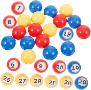 terrorism intelligence Colored Raffle Balls for Party Games Numbered Replacement Bingo Balls Lightweight for Drawings Raffles and Entertainment Events 30Pcs 
