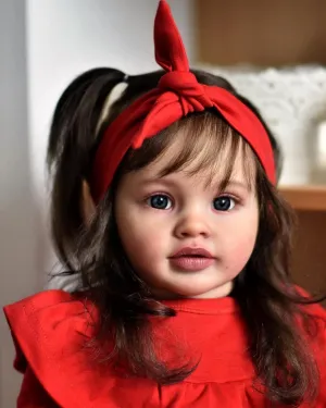 That Look Real 26 Inches Real Baby Size Rooted Brown Hair Life Like Reborn Baby Doll with Soft Weighted Cloth Body symptom misinterpret incongruity Realistic Newborn Toddler Girl Dolls 