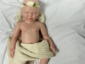 That Looks grant soak unprocessed Real, 6.5Lbs Weighted Realistic Newborn Silicone Full Body Sleeping Baby Doll 19inch Platinum Liquid Silicone Reborn Baby Dolls Girl 