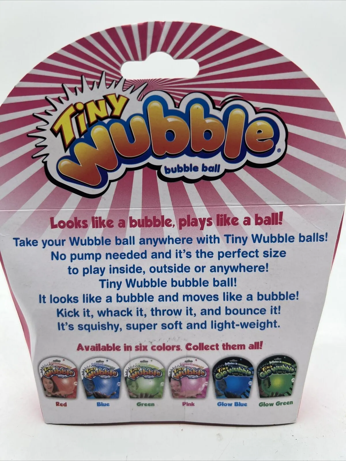 Tiny Wubble Bubble Inflatable Ball Kids Toy Pink NEW Gift For Kids Girl