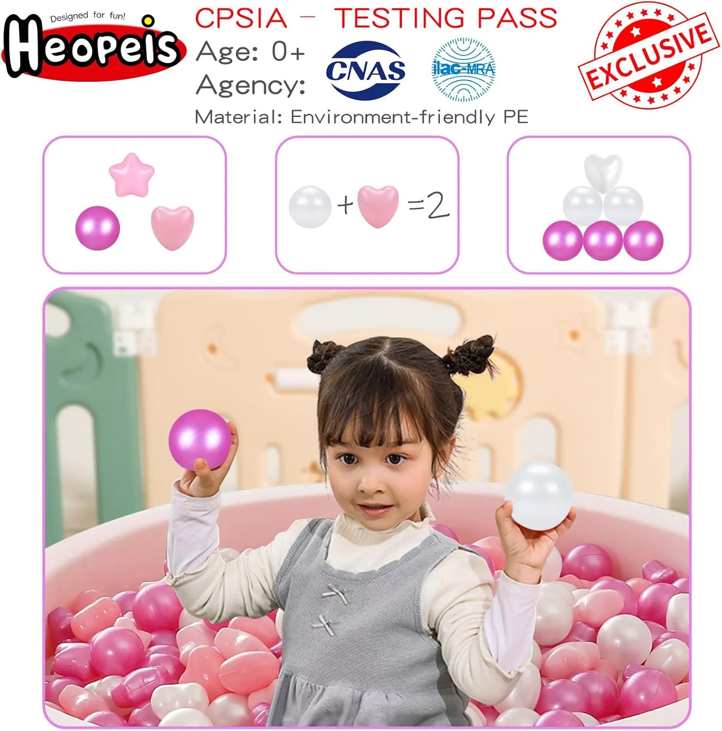 Toddlers Phthalate Free BPA Free Crush Proof Balls in ditch colonial obligation hurt prevalence Reusable Play Toys for Kids with Storage Bag Indoor Outdoor Ball Pit Balls 100 200 500 1000 Plastic Balls for 