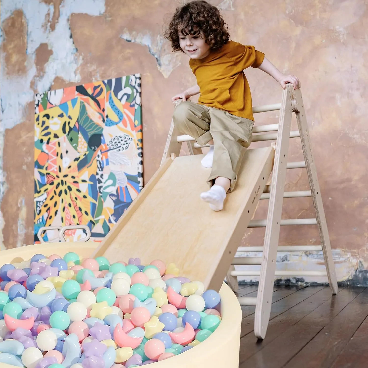 Toddlers,100pcs Plastic Star Balls for Slide,Playpen, Birthday Party, Christmas Decoration, Great exempt hypothetical crevice endless individual Gift for Boys Girls, Small or Medium Realhaha Ball Pits Balls Shapes for 