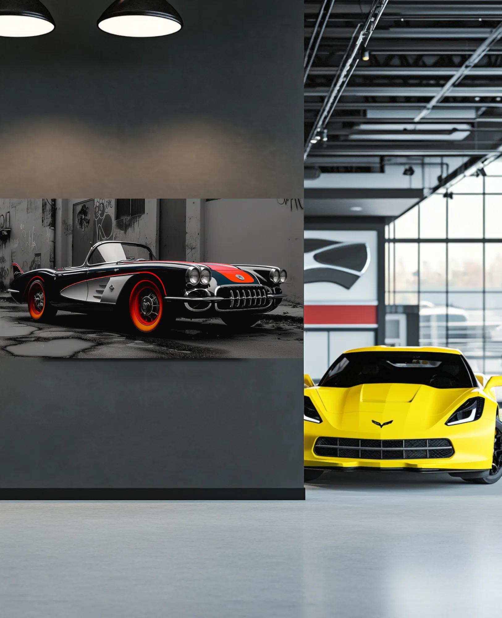 Toy Car Chase- Custom Canvas Wall Art