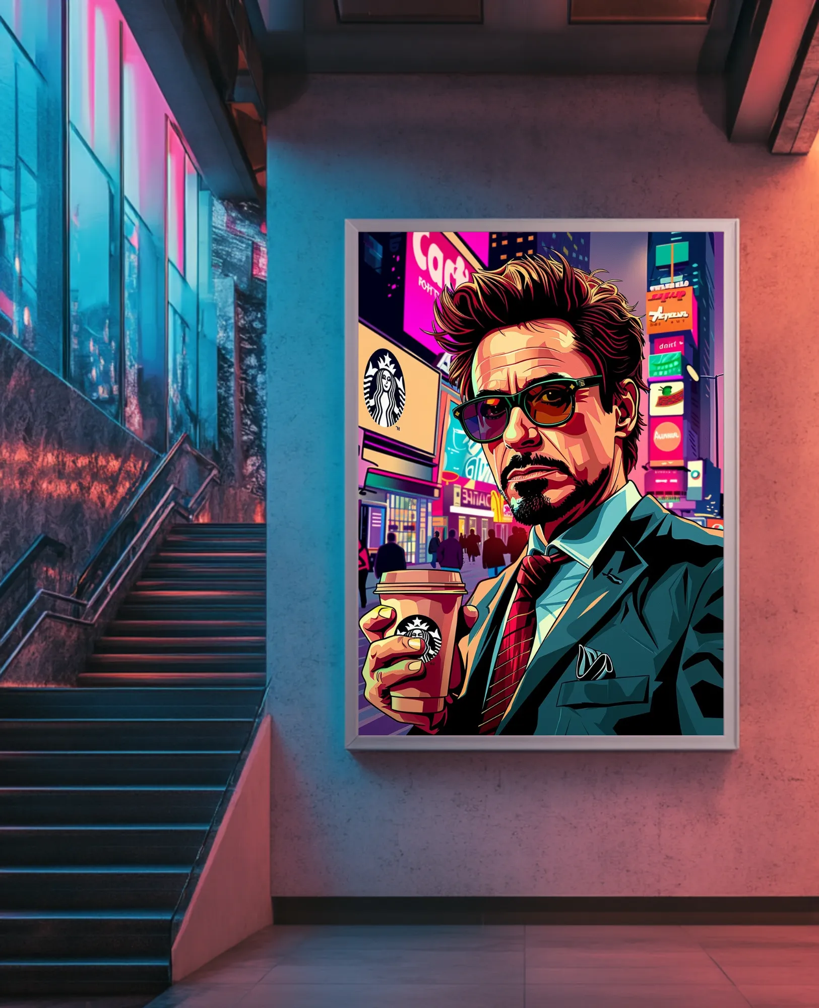 Toy Car Chase- Custom Canvas Wall Art