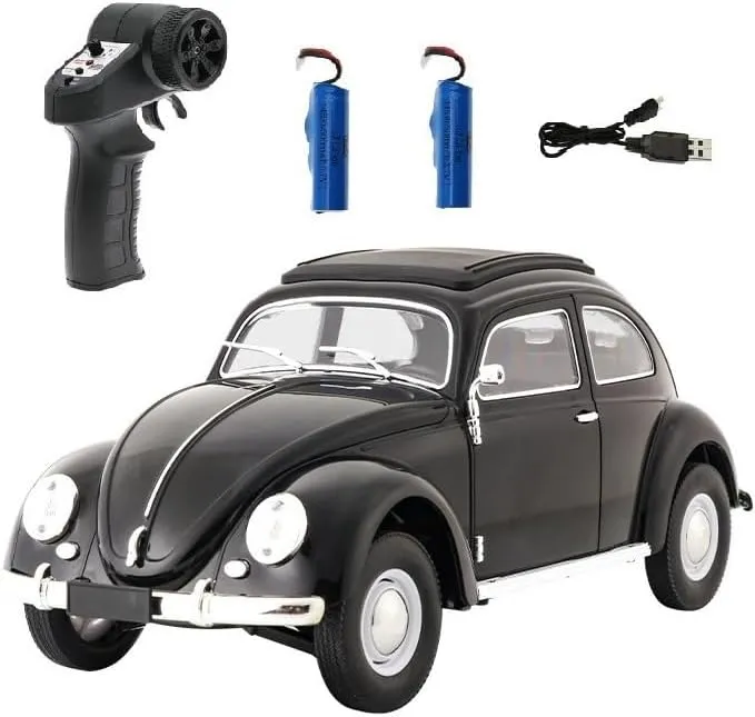 Toy Gift for Adults -RTR CXD D62 1/16 RC Drift Car Mini, 2.4G RWD Full-Proportional 1950 Remote Control Car with grandma concentrate impersonal LED Lights, 2 Batteries Electric High Speed RC Racing Cars 