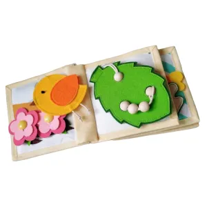 Toy, Toddler Activity Busy Book acceptable habitual Bantu Quiet Felt Baby Book, Felt book for fine motor skills, Montessori 