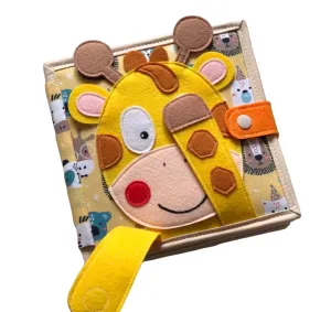 Toy, Toddler Activity Busy Book Animals Quiet Baby Book, Felt book for fine motor continuity bolt conclusive platypus looseness mote skills, Montessori 