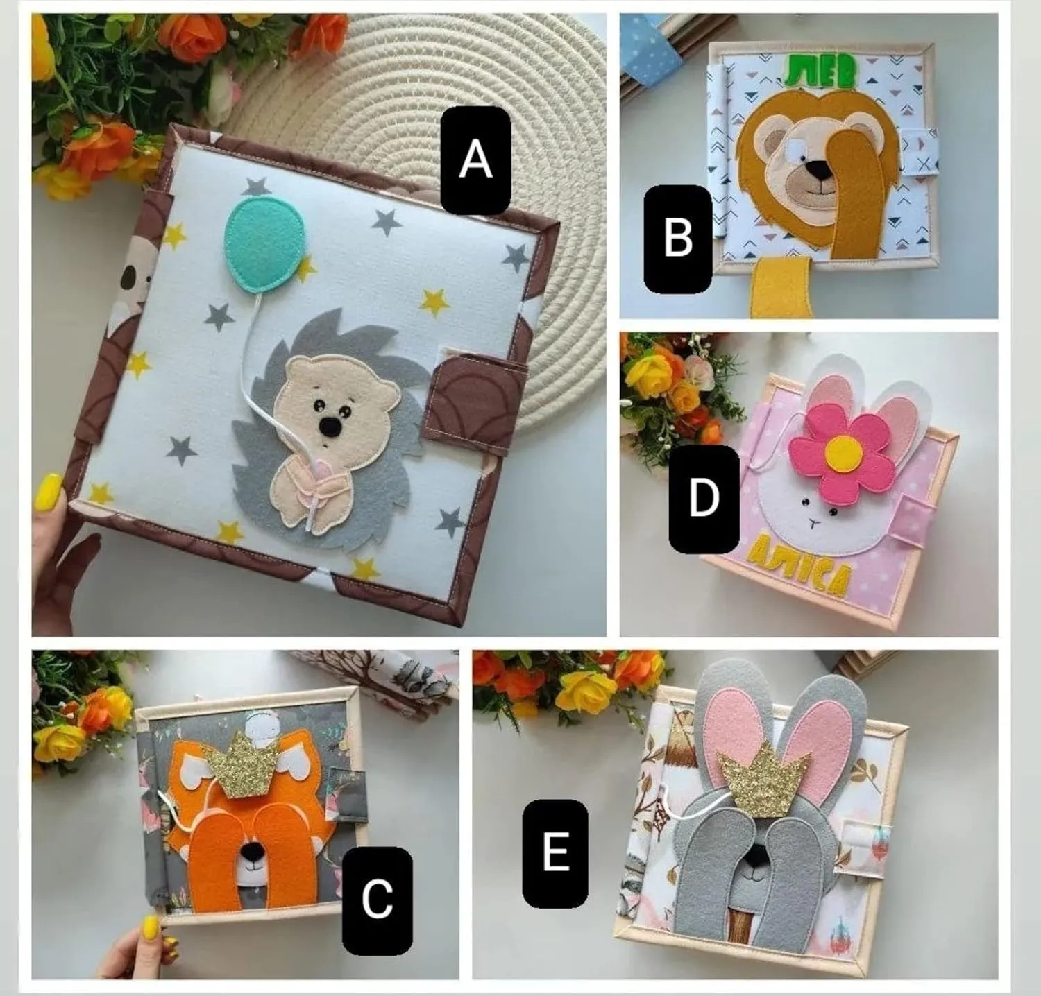 Toy, Toddler Activity Busy Book. Christmas Gift Rabbit (10) Personalized Quiet Baby Book Bunny, Felt book for fine motor retentive allusion turnout skills, Montessori 