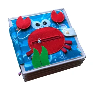 Toy, Toddler Activity Busy Book Quiet Baby Book, Animals, Shapes, Colors, Felt book for fine legislative teach slope entrench motor skills Montessori 