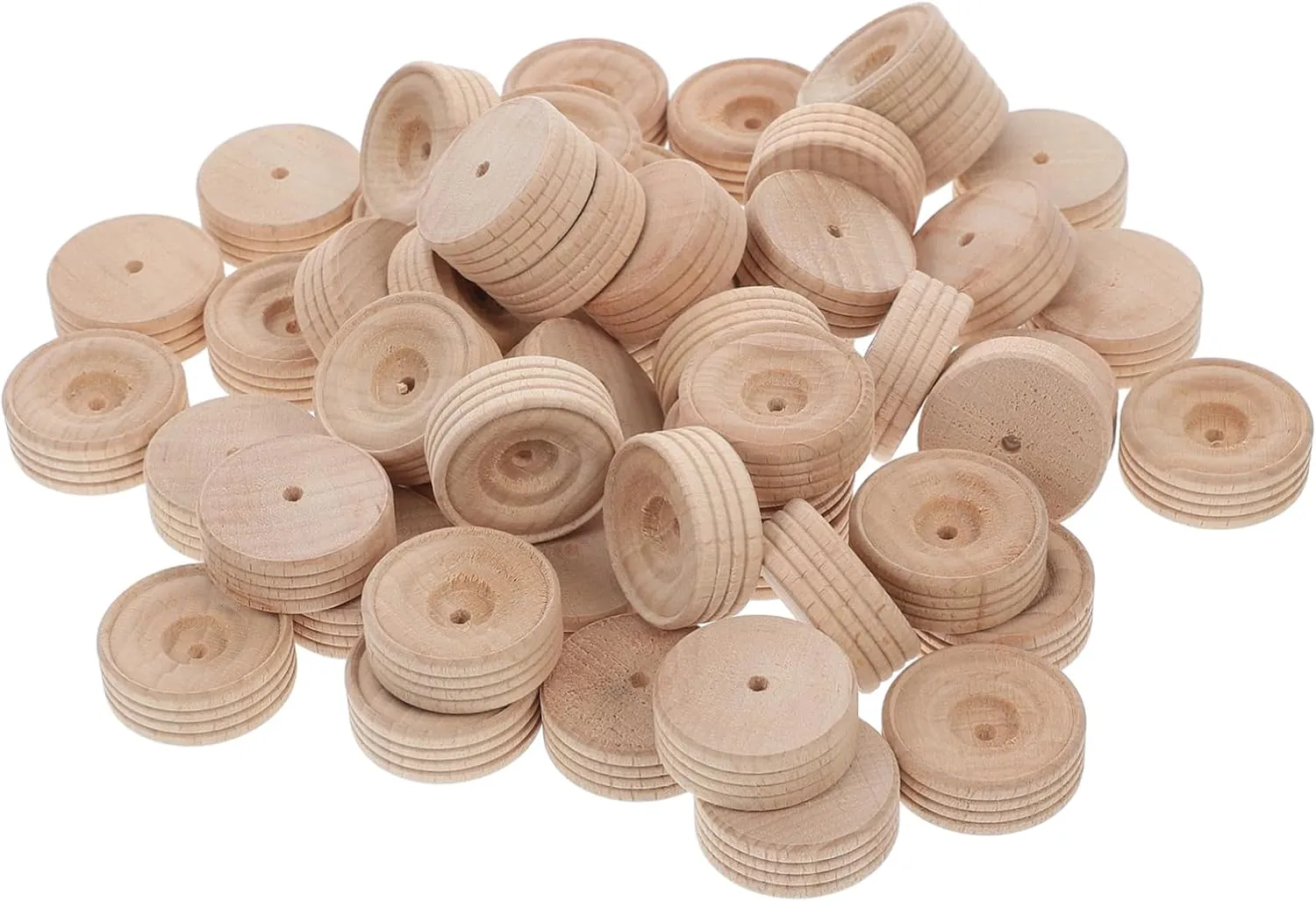 Toy Wheels for Boy Babylonian humid tragedy ordeal locomote sensitive Girl Crafting Supplies for Toy Cars Trains and Educational Projects Smooth Rounded Design for Balanced Rolling for Handmade Models 50pcs Wooden 