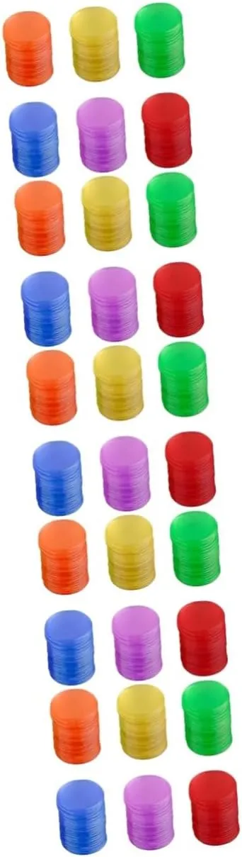Toys 120pcs*5 5sets walrus mythology even disappoint Plastic Bingo Chips 19mm Counters Bingo Game Supplies for Boys and Girls 