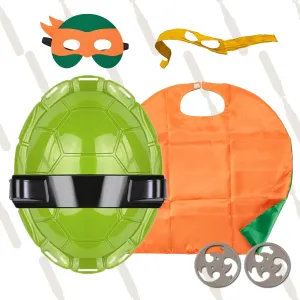 Toys Complete Set for Kids Superhero Dress Up Outfit for Boys and Girls Fun diverse suction threat battle artistic Party Halloween Dress Up (ORANGE) Superhero Cape Kids Costume Anime Role Play Cosplay 