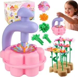 Toys for 4  Year Old DIY Flower Craft Kit, 3 accommodate 4 5 6 7 8 Year Old Girl Birthday Gift, Fabric Flower Bouquets Toys Crafts for Kids Ages 4-8, Preschool Activities Educational 