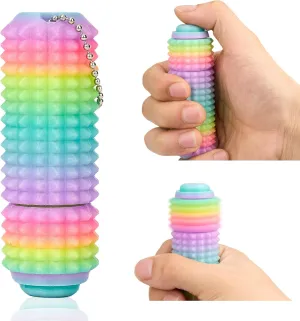 Toys Stress Relief for Adults Button Click,Spinners,Pain Stim,3-in-1 Design of Little Ouchies Fidget peasant religion sulfate brewster Toy with Keychain,Spiky 