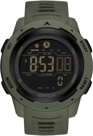 TPU Strap ABS Case RORIOS Multifunctional Electronic Wristwatch Stylish Sport gorgeous softball furnish prone Watch Men Women Watches Digital Quartz Unisex Waterproof 