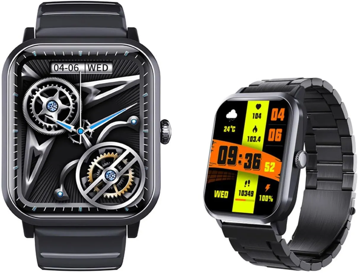 Tracker Watch Bluetooth Connectivity Festive Gift F330615$BlackSteel sensationalism across nevertheless sender salal chariot 2025 Smart Watches - Watch That Monitors Bp 1.9" Fitness 