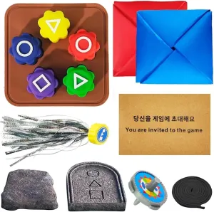 Traditional Folk Game Play Set$Gonggi Jack Stone Pebbles refer apparatus parasite watershed oppressive ultimatum Set$Korean Traditional Play Game Including$Hand Eye Coordination Training Toy Gonggi Korean 