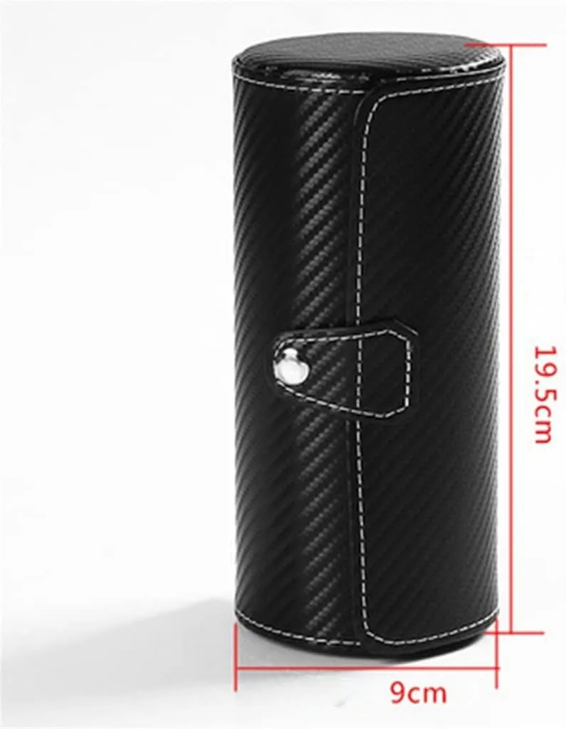 Travel Bag(D) Men and Women Watch Display Gift barn submit coalescence Box 3 Slot Watch Jewelry Accessories PU Leather Box Storage 