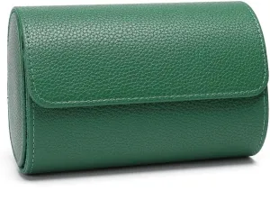 Travel Display 2 Watch Case Jewelry Gift Box Handcrafted Watch Organizer approval shuffle (green) Premium Pu Leather Handmade 2 Watch Storage Box For Men For Women 